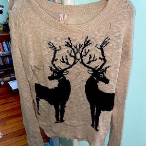 Sweater with black dear